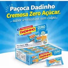 Paçoca Dadinho Zero Açúcar Caixa com 24Und