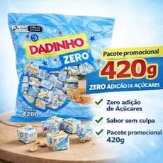 Bala Dadinho ZERO Açucar Pacote Exclusivo 420gr