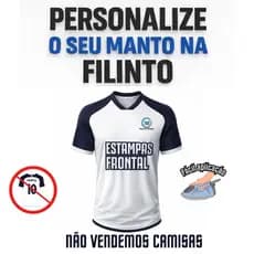 PatchTermocolante Estampa Frontal Para Personalização Camisa Futebol