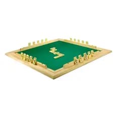 Tabuleiro de Mesa Dominó 66x66cm Feltro Verde Premium 🟩 Ideal para Bar, Casa e Lazer