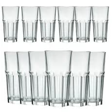 Jogo de Copos Long Drink Bristol 340ml 🥤 Kit 12 Copos de Vidro Resistentes