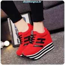 2025 Sapatos Femininos de Alta Qualidade/Versão Coreana/Casual/Com Tecido Grosso HGFF