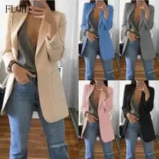 Blazer Max Feminino em Sarja FXSW