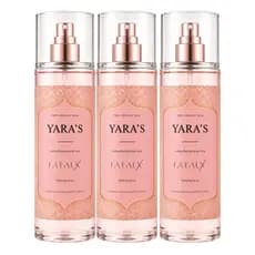 Perfume Body Splash KIT 1 2 3 YARA'S Árabe FATALX Feminino 200ml - Corporal Refrescante Sensual