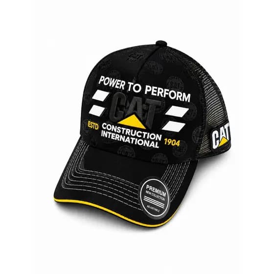 Boné Trucker Premium CAT Silk Aba Curva Ajustável