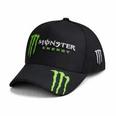 Boné Monster Energy Trad Preto Aba Curva Snapback Ajustável Algodão