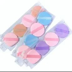 Kit Com 12 Esponjas Para Maquiagem Com Suporte Para Dedo Acolchoada cor aleatória Envio rápido