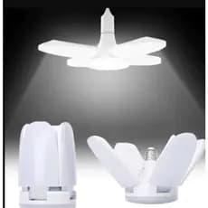 Lâmpada Led 60w Pétalas Sol Dobrável 6500k Ajustável Super Branco Bivolt Multifuncional