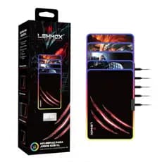 Mousepad Gamer Estampado Com LED RGB Lehmox Ley-1557 350x240mm