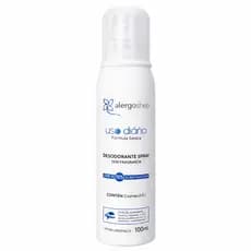 Desodorante Spray Hipoalergênico Sem Fragrância 100ml Uso Diário Alergoshop