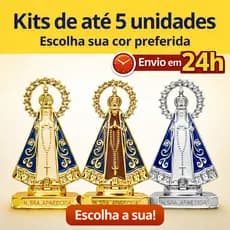 Enfeite Santinha Nossa Senhora Aparecida Imagem Para Painel De Carro Dupla Face