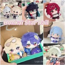 10cm Honkai: Star Rail Aventurina Dr. Rácio Jing yuan Kafka Mydei Pelúcia Adorável Pingente Macia Presentes de Aniversár