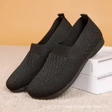 Sapatos Confortáveis para Mulheres Sapatos Casuais Confortáveis para Mulheres Sapatos de Sola Macia Antiderrapantes 8KCR