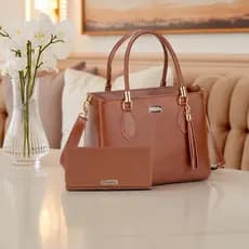 Bolsa Feminina Lorena com Alça Removível Kit Bolsa Feminina e Carteira Original  - Oferta Relâmpago