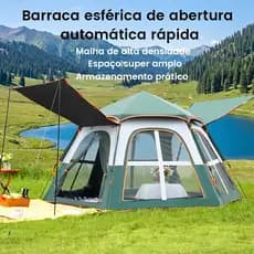 Barraca Automática 6-8 Pessoas,  Impermeável, Fácil Montagem - Camping, Praia