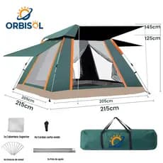 Barraca Camping Acampamento 4/5 Pessoas Automatica barraca de acampamento PortáTil Para Piquenique Ar Livre à Prova De