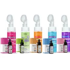 Kit Mousse Sabonete Facial e Sérum Lovely Skin Care Antioleosidade Face Beautiful