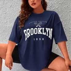 Camiseta Street, Plus Size, Sport, Fitness, Brooklin Moda, Street, Casual, Despojado, 100% Algodão