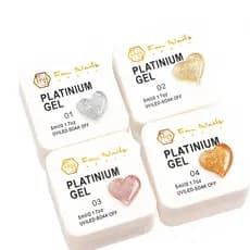 Decoração Em Gel UV PLATINIUM Prata FAN NAILS