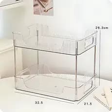 Prateleira Organizador Diamante Acrílico Porta Maquiagem Livros Suporte Multiuso De Mesa Top Tree