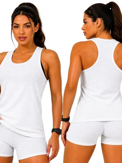 Blusa Regata Feminina Dry Fit Academia Corrida Yoga Regata Academia Feminina Básica Confortável Treino