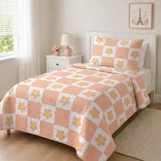 Kit Colcha Cobre Leito Infantil Solteiro Bouti Dupla Face C/ Porta Travesseiro