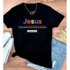 Camisa Básica Moda Cristã Camiseta Manga Curta Gola Redonda Feminina Primavera Verão Jovem Cristão Jesus Frases Google