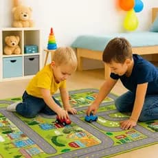 Tapete Pista de Carrinhos 150x100cm –  Hot Wheels | Dobrável, Lavável e Educativo Infantil