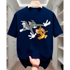 Camiseta Casual Tom e Jerry Desenho Camisa 100% Algodão Premium Envio Imediato