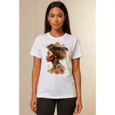 Camiseta T-shirt Unissex Africana Estilosa 100% Algodão