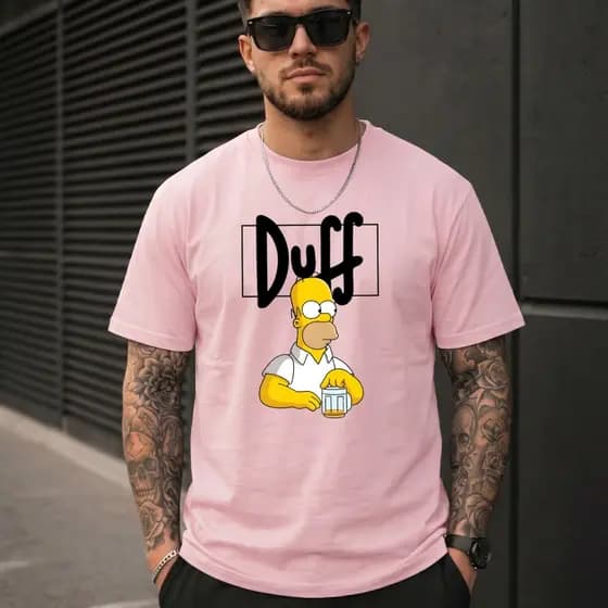 Camiseta Personalizada StreetWear 100% Algodão Homer Simpsons Beer Duff - 10003