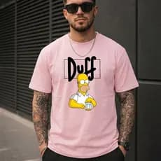 Camiseta Personalizada StreetWear 100% Algodão Homer Simpsons Beer Duff - 10003