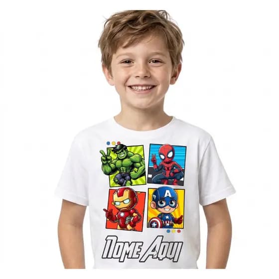 Camiseta Infantil Menino Estampada 2