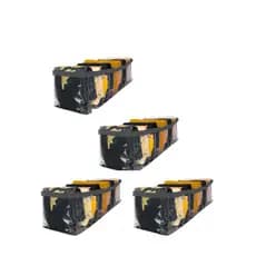 Kit 4 colmeias organizadoras com bordas para gavetas P preto 35x13x10