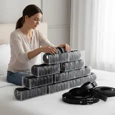 kit 5 unidades colmeias organizadoras para cintos ,cuecas ,gravatas,lenço e