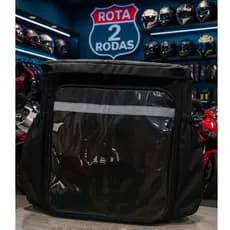 Mochila/Bag Impermeável Térmica Entrega Motoboy Delivery 80 litros prende no Baú