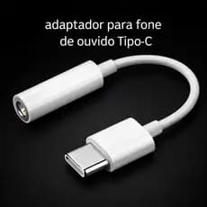 Adaptador tipoC Tipo C para P2 Áudio Fone De Ouvido 3.5mm ANDROID