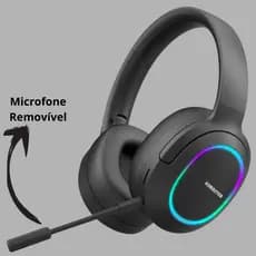 Headphone Gamer Kimaster K25 com Som Surround, Cancelamento de Ruído e Bateria de Longa Duração