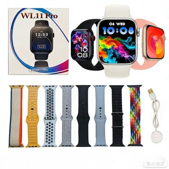 Smartwatch Relógio Inteligente WL11 PRO 47mm GPS com 8 pulseiras Gps séries11 2026 unisex esportes