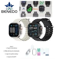 Smartwatch Microwear Ultra 5 49MM 2 pulseiras Series 11 GPS GPS CHATGPT Inteligente Original