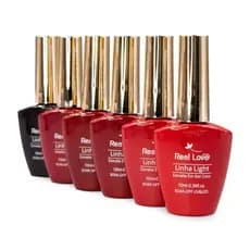 Kit Esmalte em Gel em Tons de Vermelho - Real Love 10ml