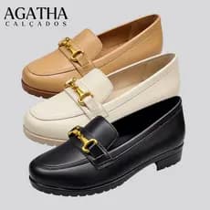 Kit 2 Pares Sapato Mocassim Social Feminino Conforto Total Trabalho Dia a Dia