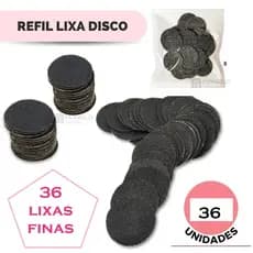 Refil Lixa Disco Pedicuro Adesiva pcte com 36 Lixas Finas Motor Aparelho Elétrico Pedicure - Auto Colante