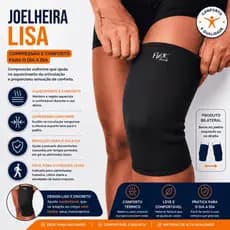 Joelheira Lisa Compressão Conforto Mantém joelho aquecido Artrite Protege do frio Flex Mouve Expedição