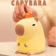 Luminária Capybara Silicone Night Light USB Luz Nocturna Recarregável LUMINARIA Tiktok Li
