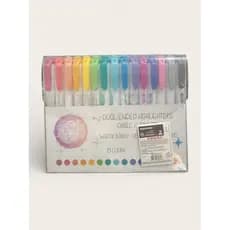 marca texto Kit 15/20/25 Cores Dupla Ponta  Marcadores De Cor De Doce Macio Gancho Ponta Dupla Fluorescente