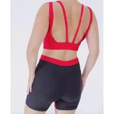 Conjunto Fitness Feminino | Top com Detalhes nas Costas | Short e Top