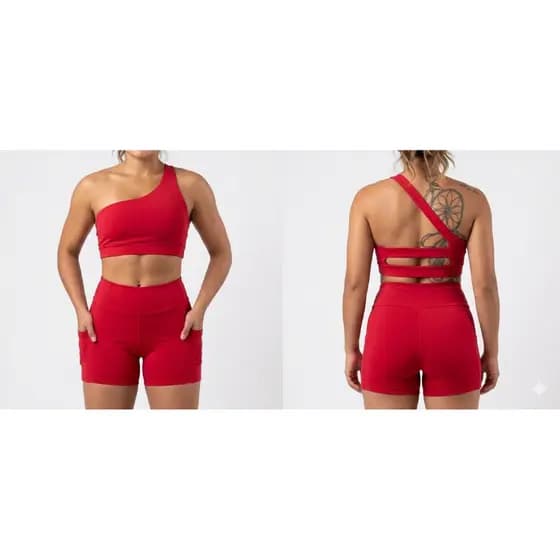 CONJUNTO DE TREINO SHORT E TOP PARA MALHAR
