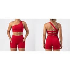 CONJUNTO DE TREINO SHORT E TOP PARA MALHAR