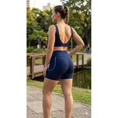 Conjunto Fitness Azul Marinho